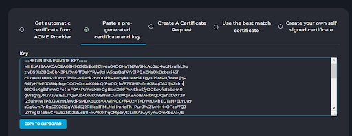 وارد کردن Private Key